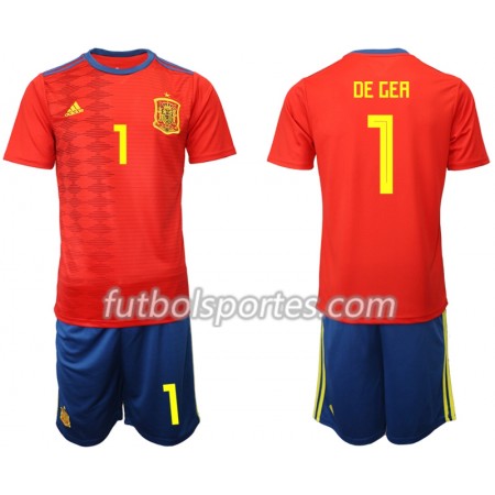 Camisetas España DE GEA 1 Niño Primera Equipacion 2019